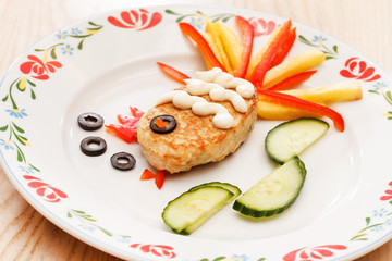 fish cutlet for kids menu