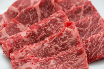 焼肉用のカルビ肉