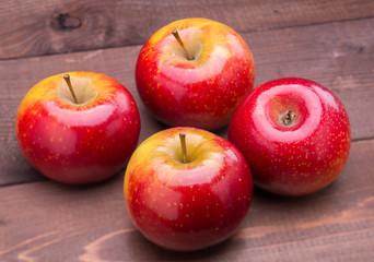 red ripe apples