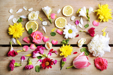 Abstract background with beautiful flowers