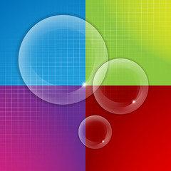 transparent vector bubbles