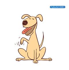 dog icon -  illustration.