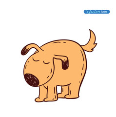 dog icon -  illustration.