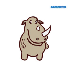 rhino, vector illustration
