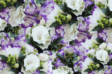 wedding bouquet with eustomy
