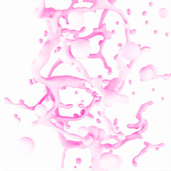 Abstract Water Drops on a white background