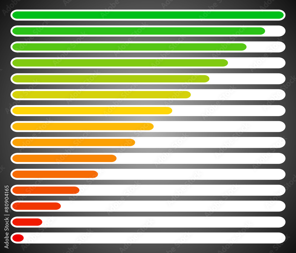 Poster Progress loading bars. Vector