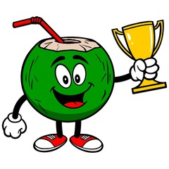 Coconut Water with Trophy