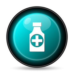 Obraz premium Pills bottle icon