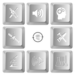 screwdriver and combination pliers, loudspeaker, human brain, sp