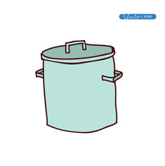 pan hand drawn vector illustration.