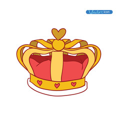 crown, vector hand drawn vector.