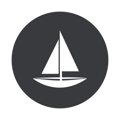 Vector modern  gray circle icon