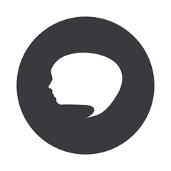 Vector modern  gray circle icon