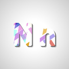 Colorful letter alphabet