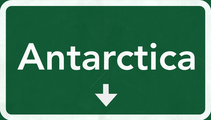 Antarctica Highway Road Sign © boscorelli