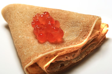 pancakes with caviar