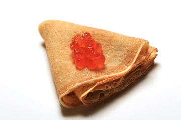 pancakes with caviar