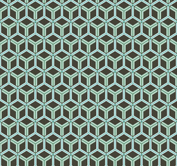 Green cell seamless pattern