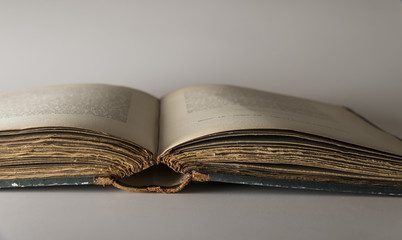 Open old book