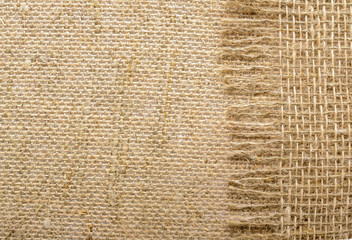 background made of coarse burlap