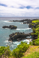 Natural arcs in Wai'Anapanapa coast, Maui