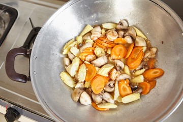 Stir fry cap cai