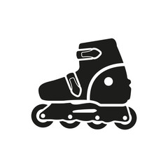 The roller skate icon. Skates symbol. Flat