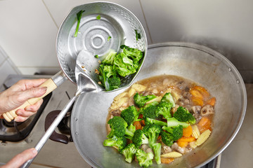 Stir fry cap cai