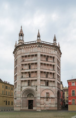 Fototapeta na wymiar Baptistery of Parma, Italy