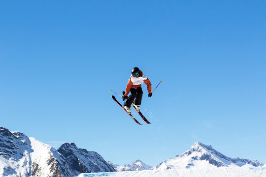 ski jumping backwards