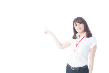 白バックOLポートレート(半袖)