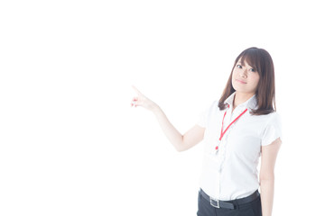 白バックOLポートレート(半袖)