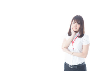 白バックOLポートレート(半袖)