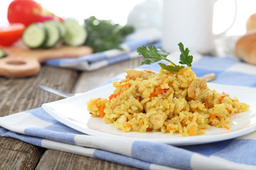 Rice with chicken