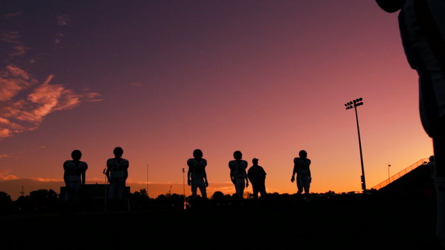 Quarterbacks Warmup Shilouette