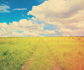 country road, instagram retro style