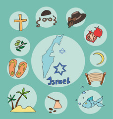 The set of national profile of the israel