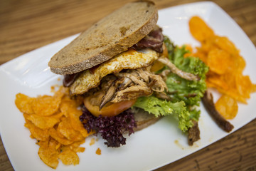 Pulled Pork Barbeque Sandwich