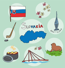 The set of national profile of the slovakia