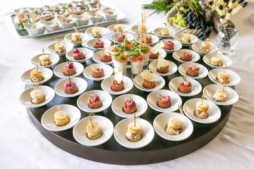 assortment Appetizers and finger food