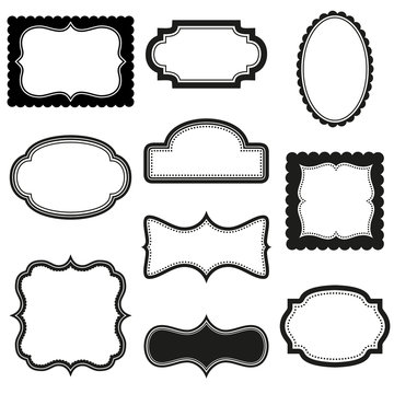 Collection of vector decorative frames