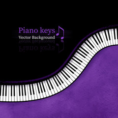 Piano keys background. © Sonya illustration