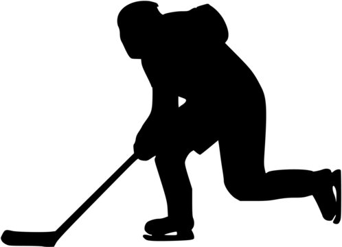 Hockey Player with Stick
