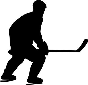 recommend clip art: Hockey Player Silhouette