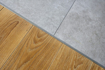 Marble and hardwood floor