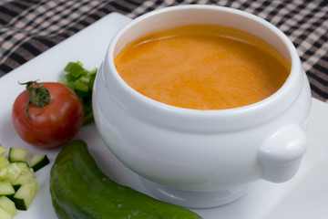 Gazpacho. Spanish style soup 