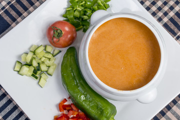 Gazpacho. Spanish style soup 