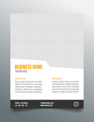 Fototapeta premium Business poster template - simple clean design