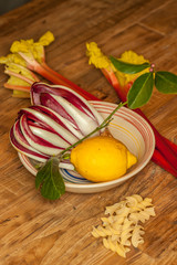 Radicchio-Rhabarber-Zitrone